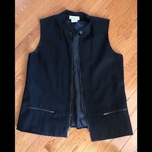 Harve Benard sport wool zipper vest size 10